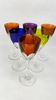 Baccarat, 6 verres Genova en cristal double couleur, 19 cm