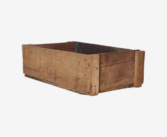 Ancienne caisse en bois de sapin atelier industriel vintage