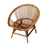 Shell vintage rattan chair