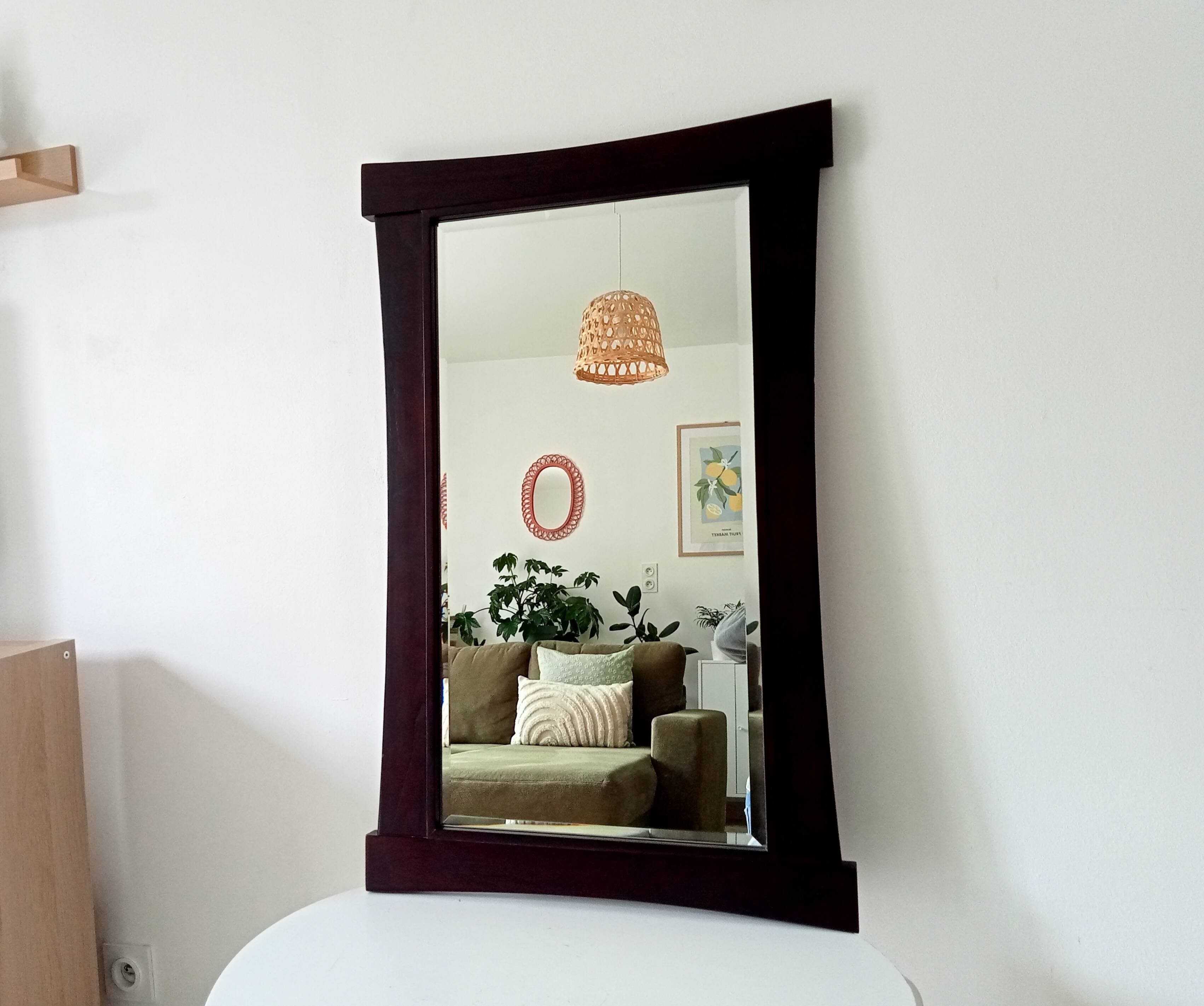 Miroir vintage biseautée de style Asiatique