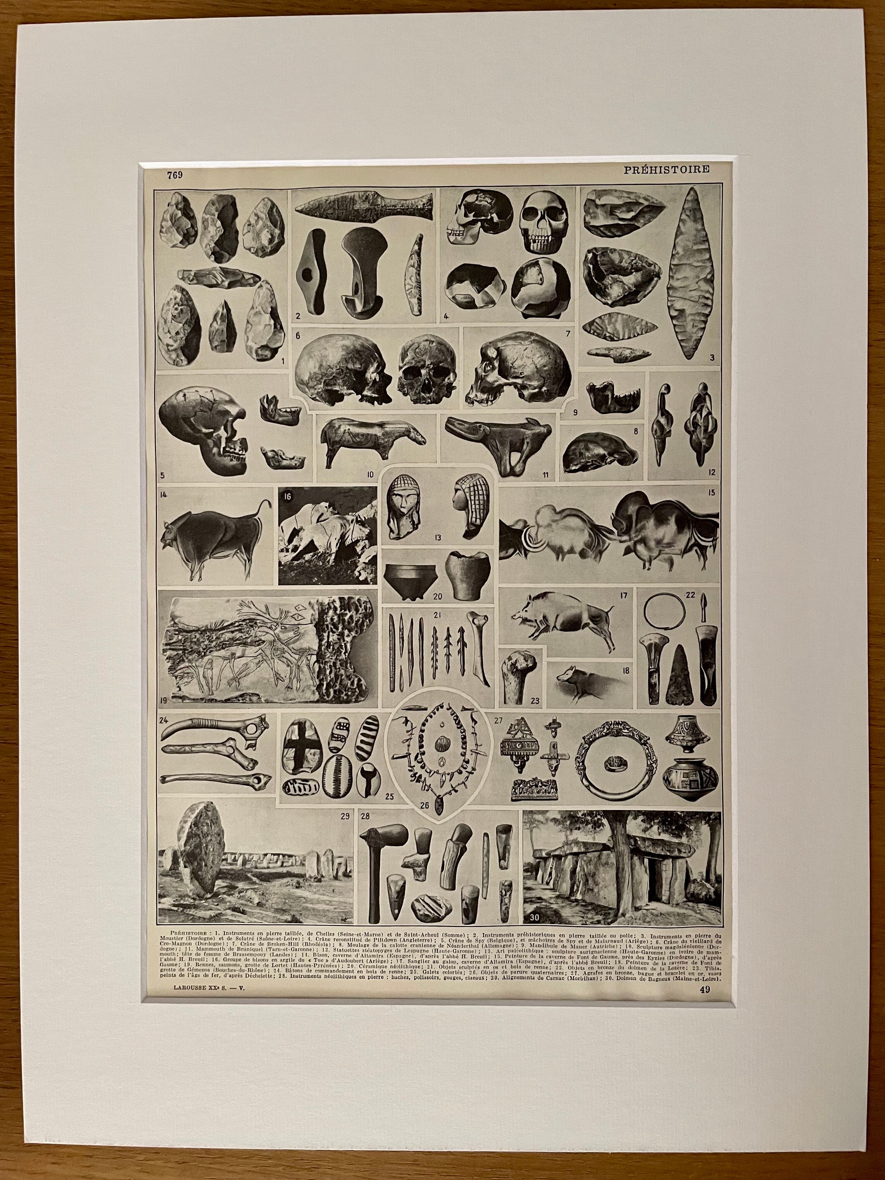 Photographic plate on the prehistory of 1928