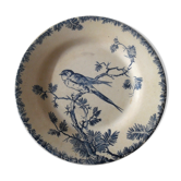 Assiette en porcelaine opaque de Gien