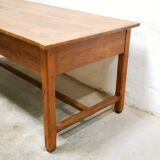 Vintage wooden farmhouse dining table