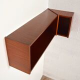 Pair of vintage 1950s Scandinavian corner shelves
