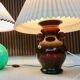 Vintage Italian Murano glass amphora-shaped table lamp, 1950s