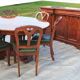 Table and 6 chairs in mahogany from Cuba Victorian era 1840