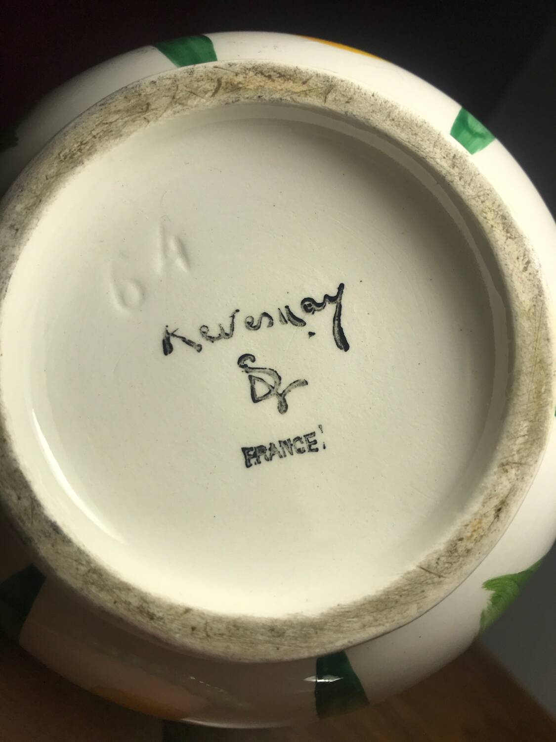 Revernay ceramic pitcher from the 50s