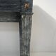 Napoleon III fireplace in blue Turquin marble from the 19th century.