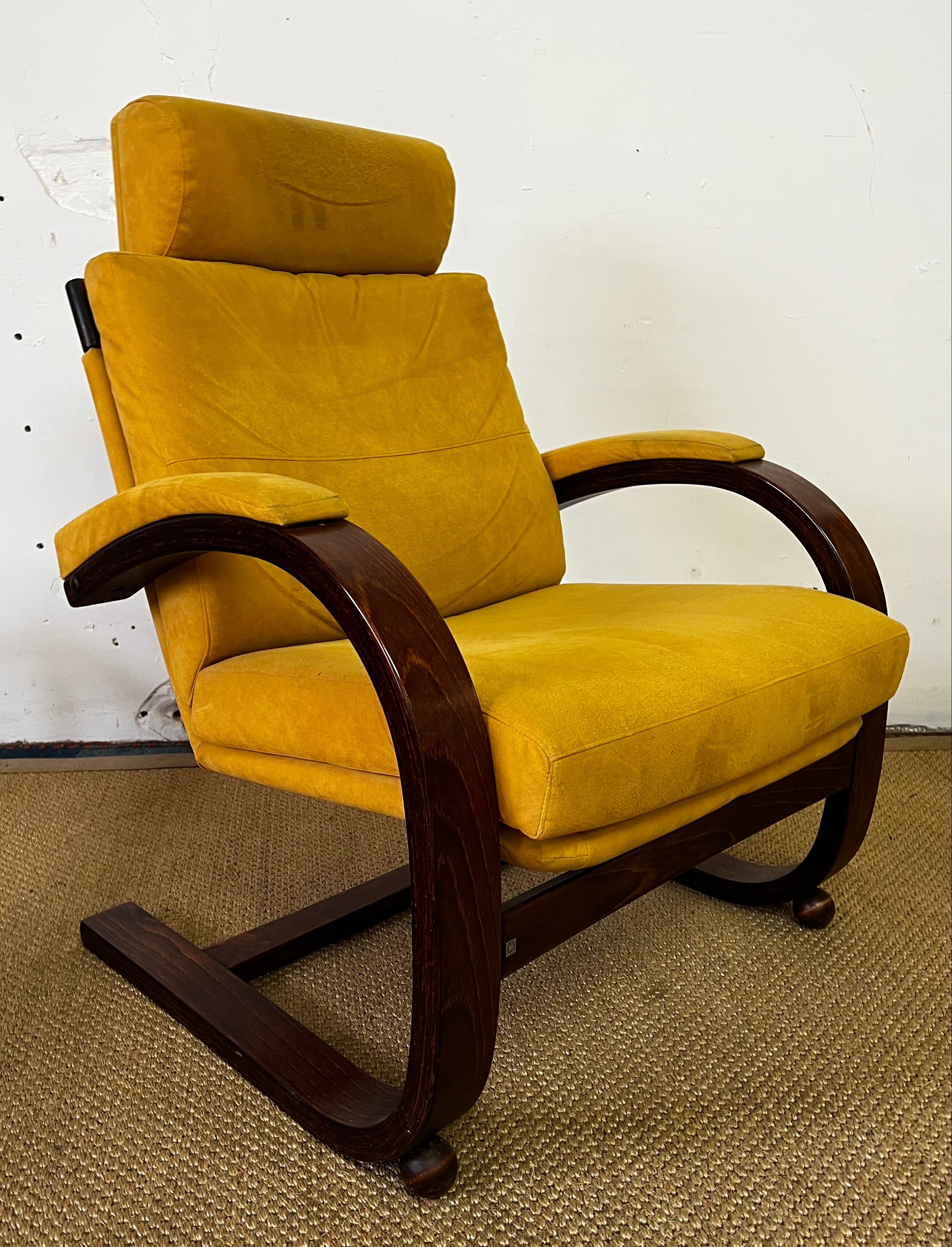 Nelo sweden vintage scandinavian leather armchair