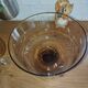 Large fruit bowl or amber blown glass sangria – 1950s/60s