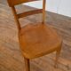 Set of 4 curved wood bistro chairs