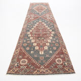 3x13 Persian Antique Runner Rug, 94x387Cm