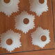 Lot of 5 globes old art deco frosted glass