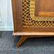 Armoire rotin pieds compas