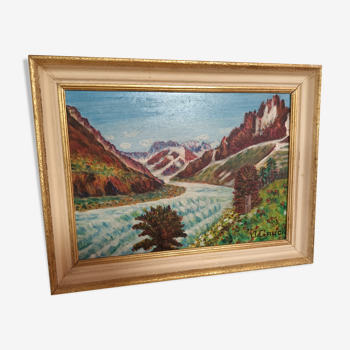 Mountain landscape painting