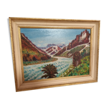 Mountain landscape painting