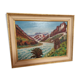 Mountain landscape painting