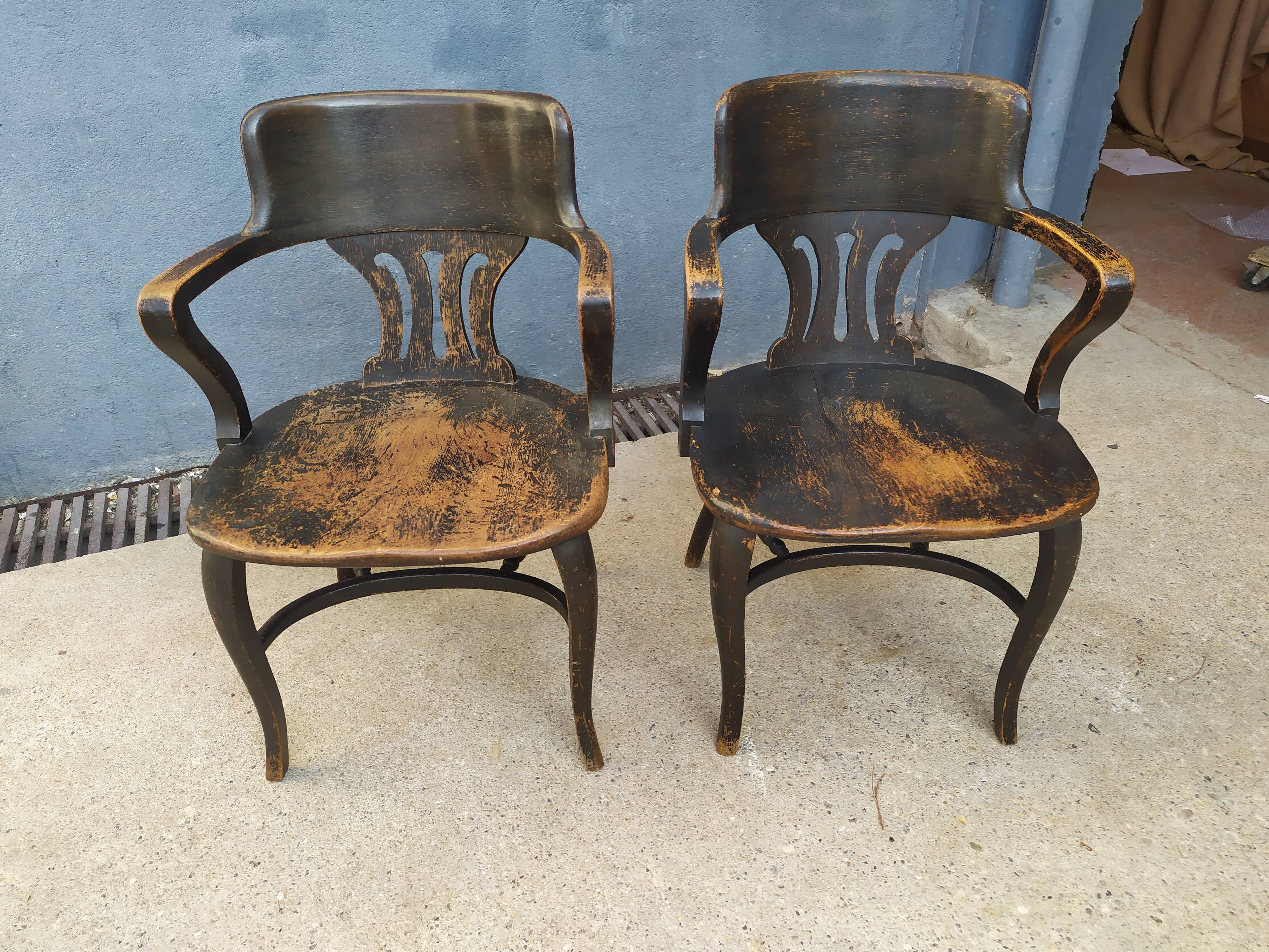 Pair of American armchairs