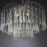 Murano glass waterfall chandelier from the 60s