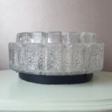 Vintage glass ceiling light from the 1960s