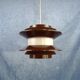 Chocolate coloured pendant by Carl Thore for Granhaga Metallindustri. 1970's