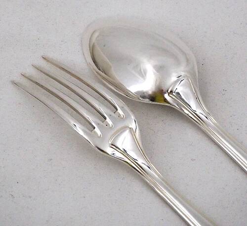 24 dessert spoons, Art Deco Ercuis