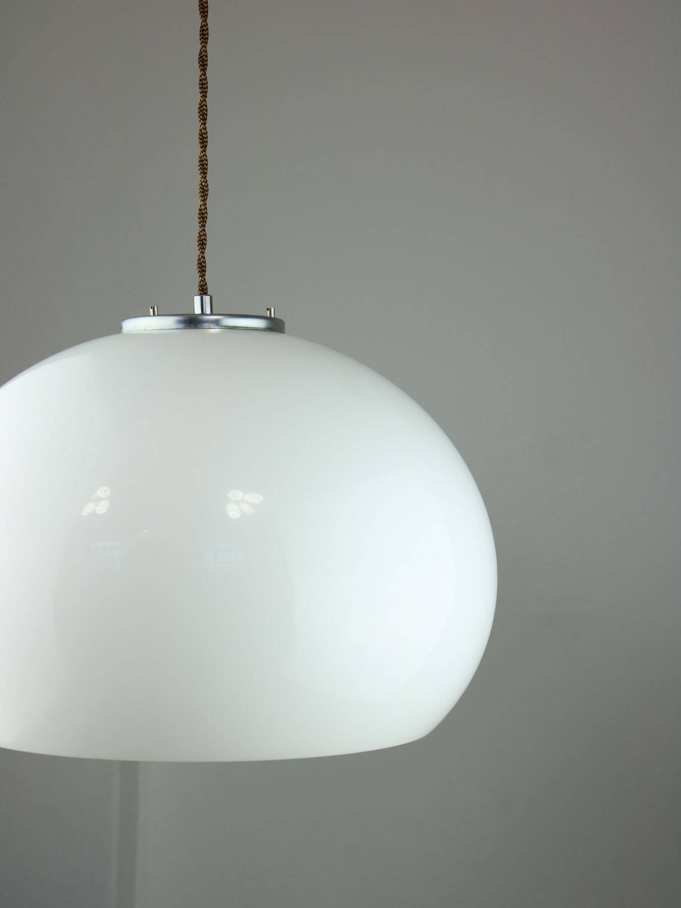 White Jolly Pendant Lamp by Luigi Massoni for Guzzini, 1970s