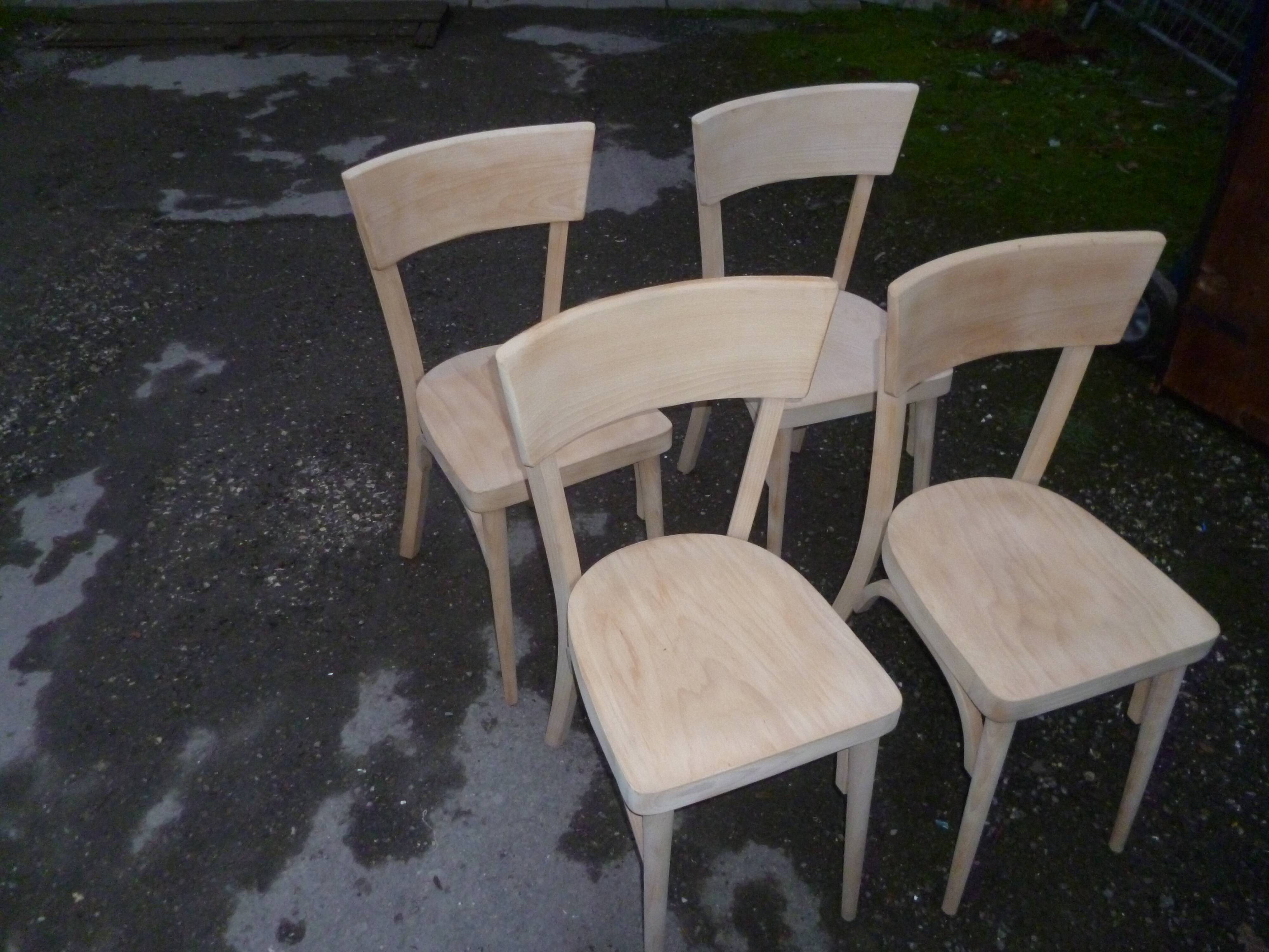 Series of 4 Baumann bistro chairs