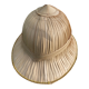 Explorer's hat made of straw