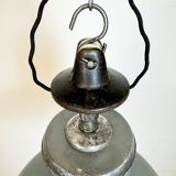 Industrial Grey Enamel Pendant Lamp from Siemens, 1930s