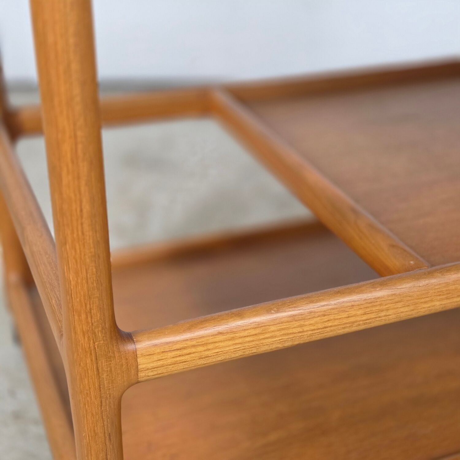 Henning Korch, Silkeborg vintage Danish teak serving trolley