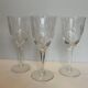 3 cut crystal stemware