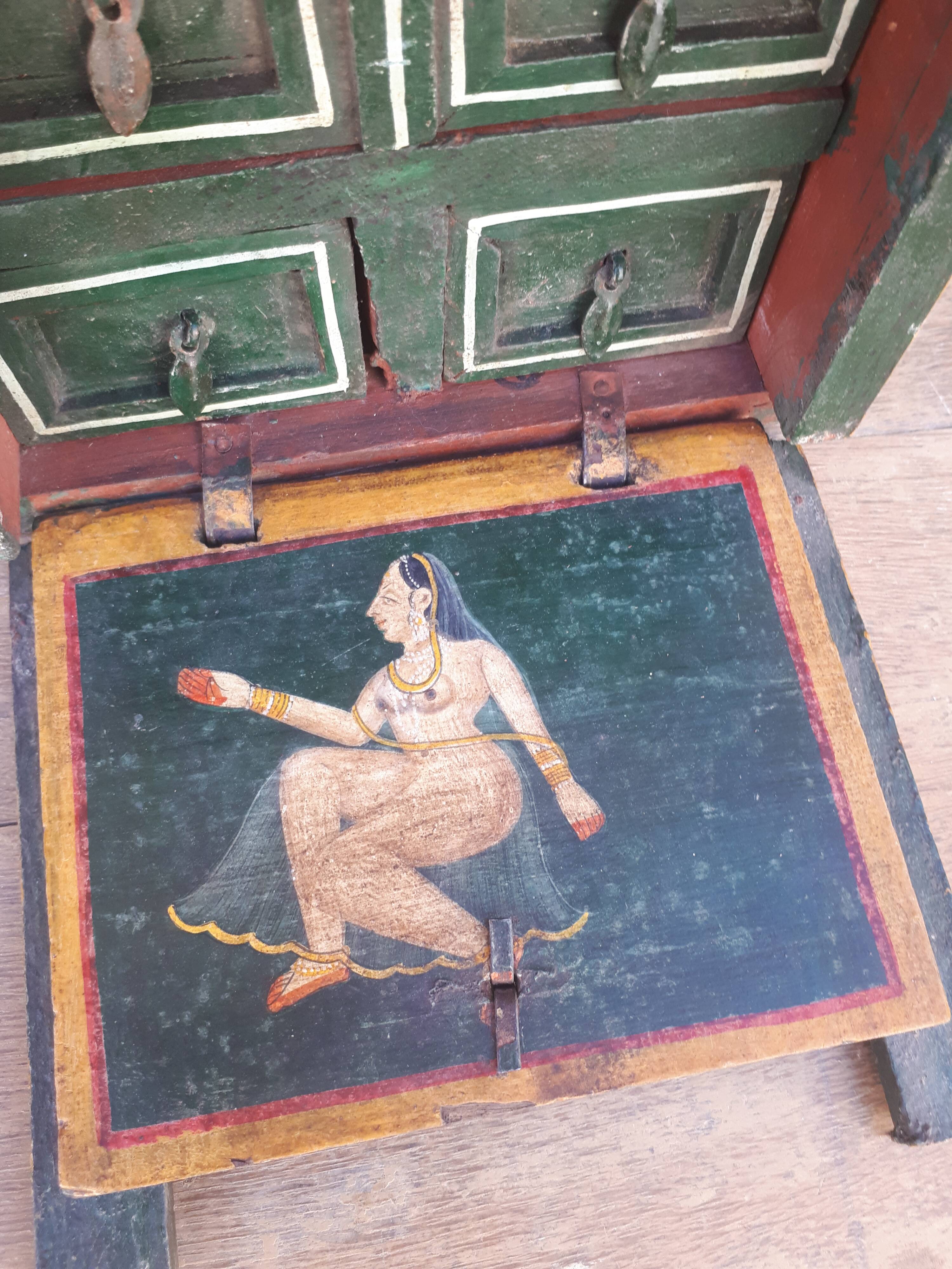 Ancient Indian jewelry box