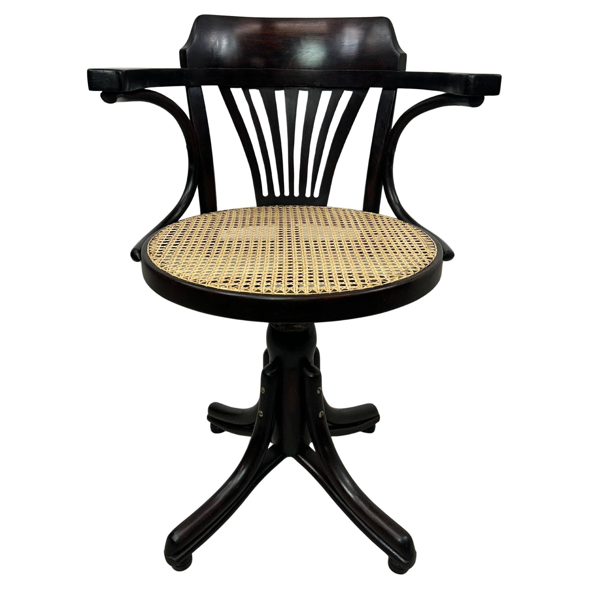 Chaise de bureau pivotante Jugendstil par Thonet
