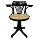 Swivel office chair in Jugendstil by Thonet