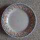 Compotier - piedouche - cake dish - ceramic hb cm - yellow and royal blue