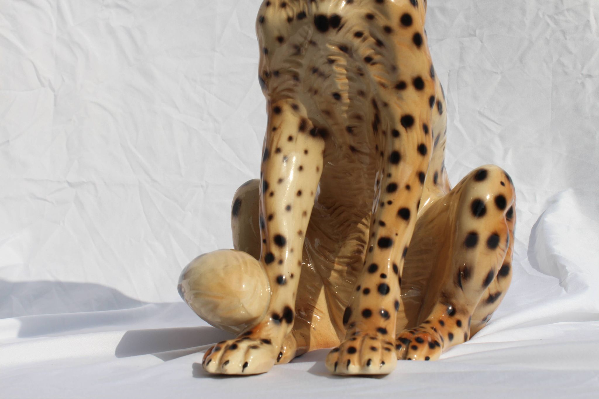 Guépard italien en porcelaine des années 1970