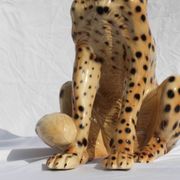 Guépard italien en porcelaine des années 1970