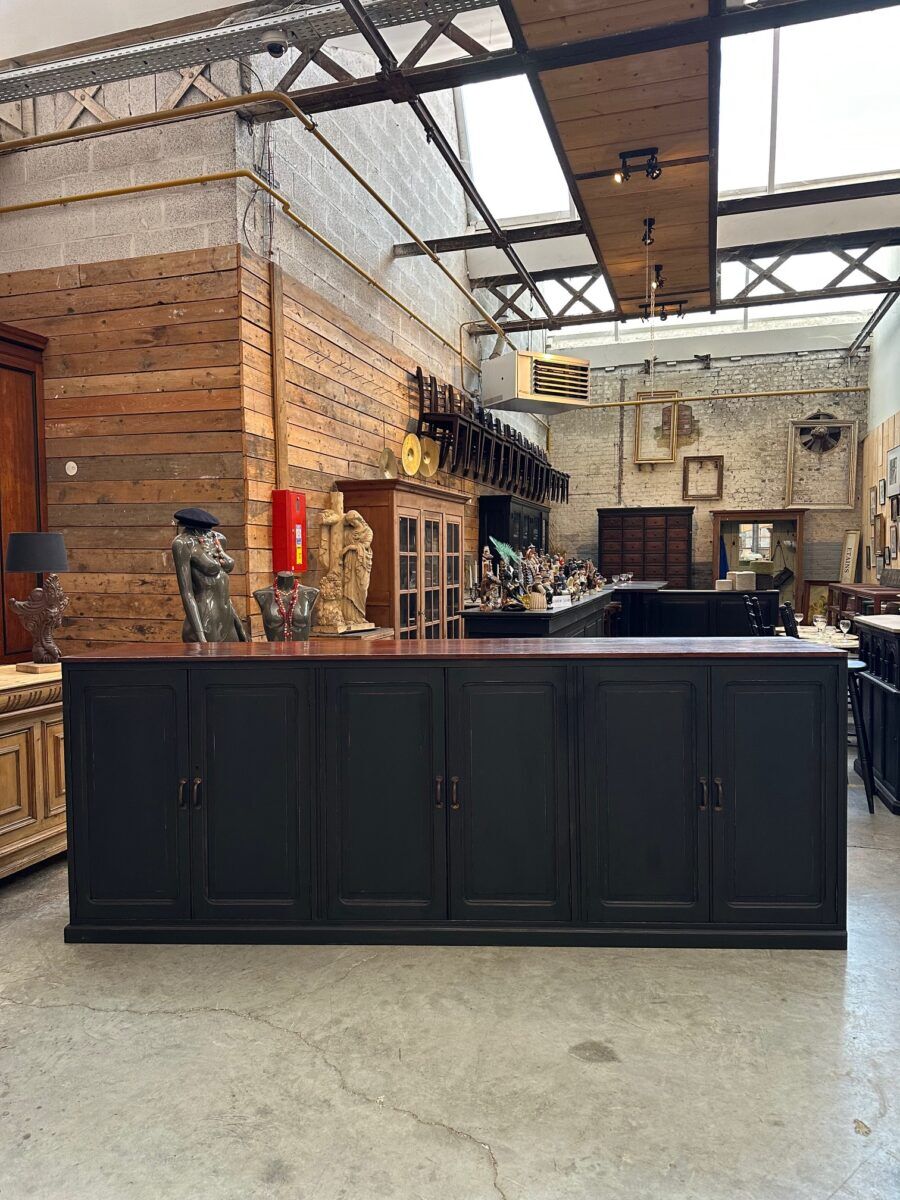 Large patinated workshop furniture