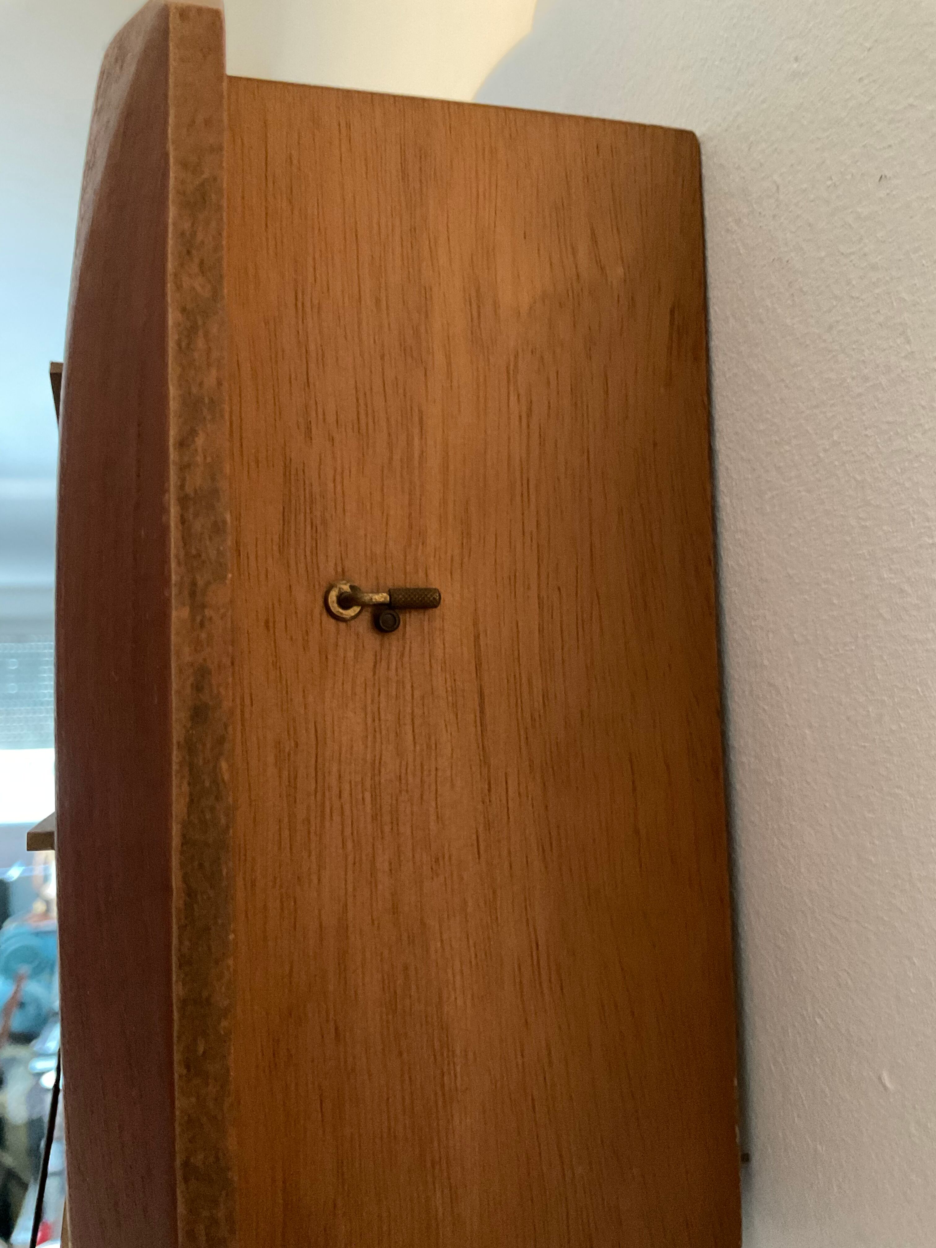 Scandinavian style Junghans teak clock in the 70s