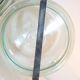 Jar old "La Lyonnaise" glass set of 2