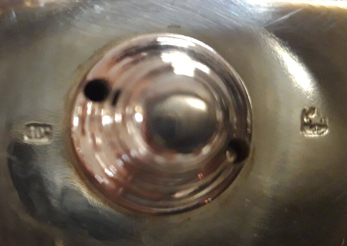 Antique silver-plated soup tureen – decorated handles – classic style