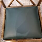 Table set & 4 rattan chairs from 1980