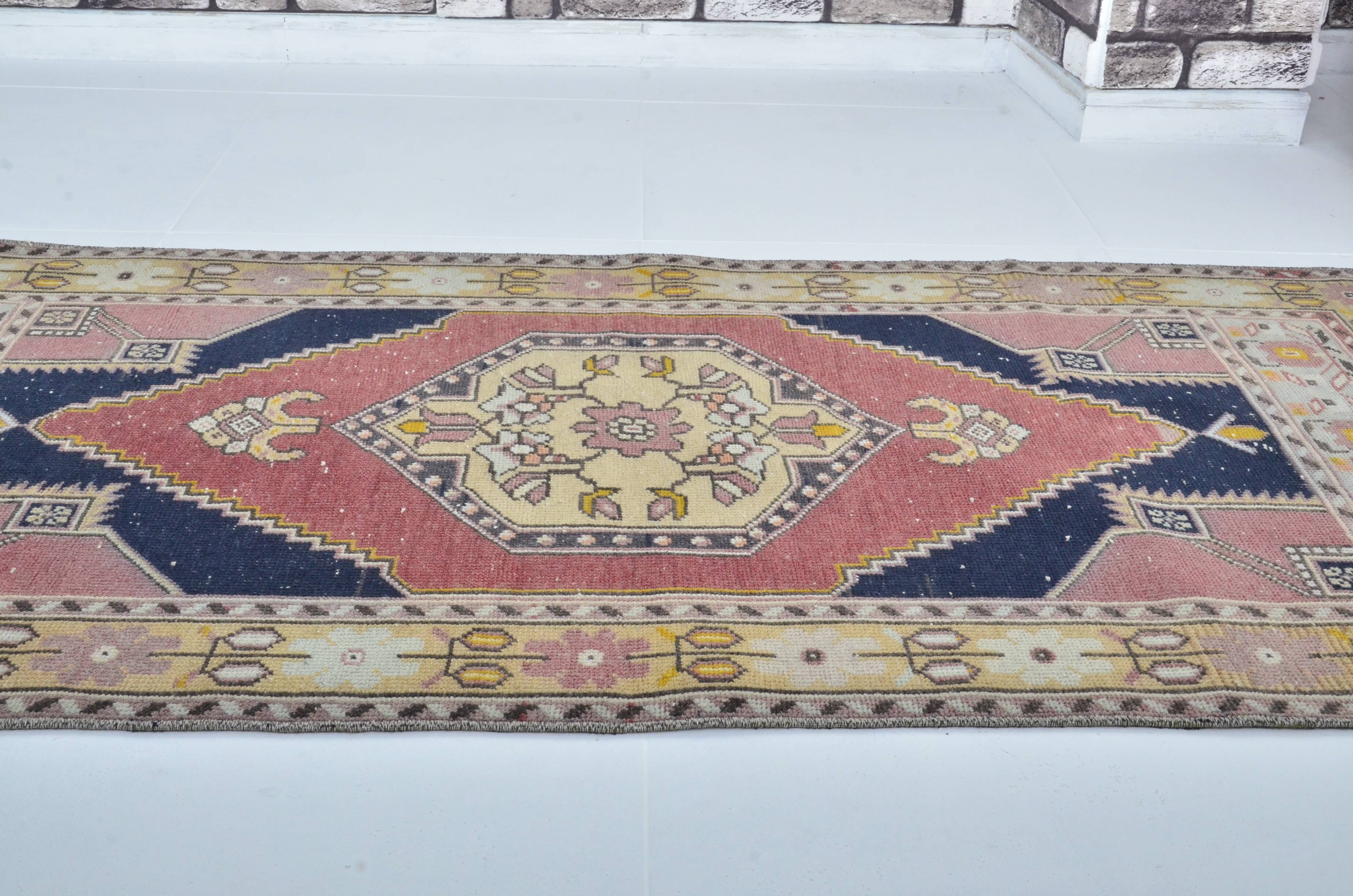 Vintage Turkish Small Floral Carpet sku 3281