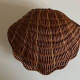 Empty corrugated shell pocket in wicker basket makers