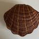 Empty corrugated shell pocket in wicker basket makers