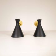 Pair of modern Italian wall sconces in Stilnovo style, wall lamp.