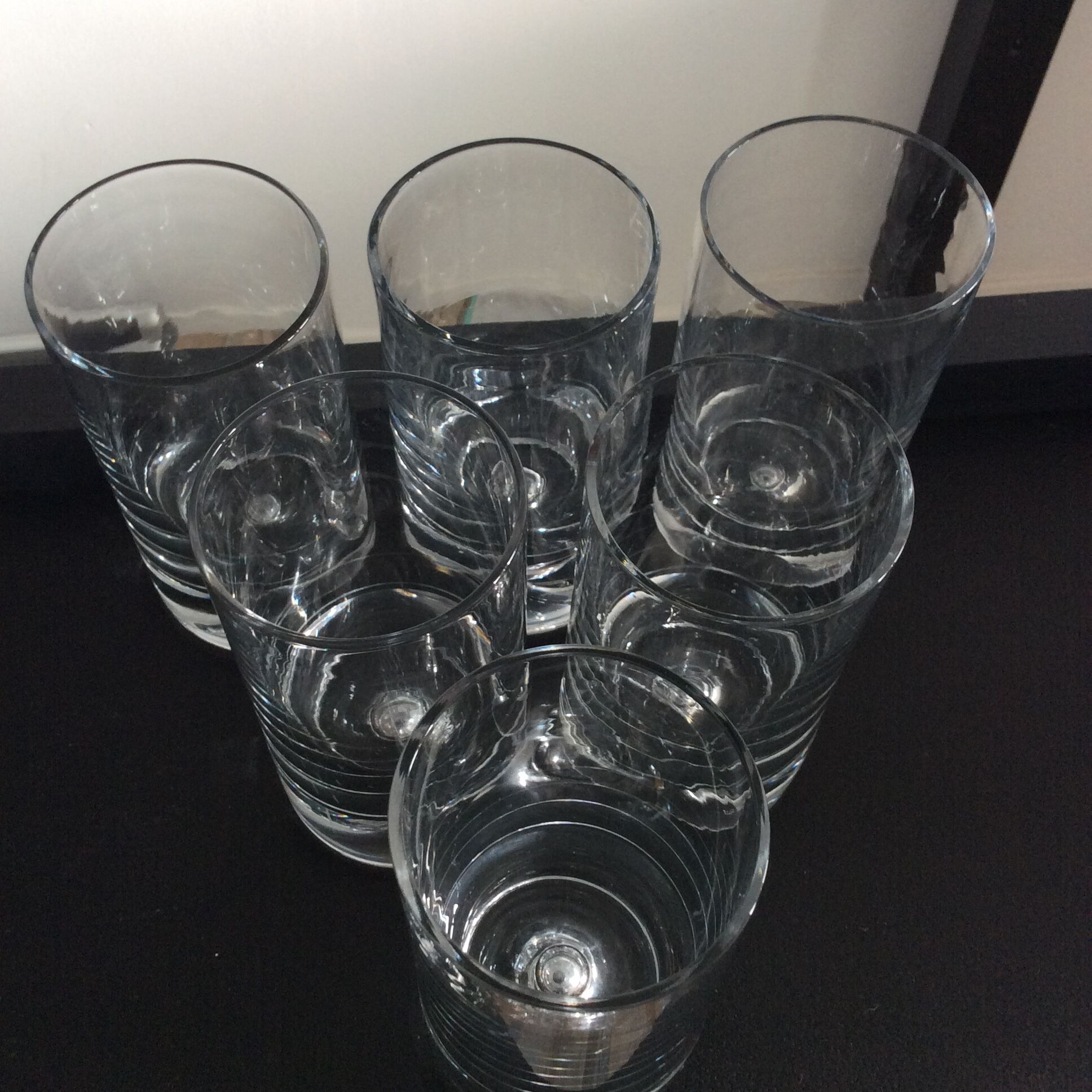 Kosta Boda 6-glass service by Walter Hickman 70s