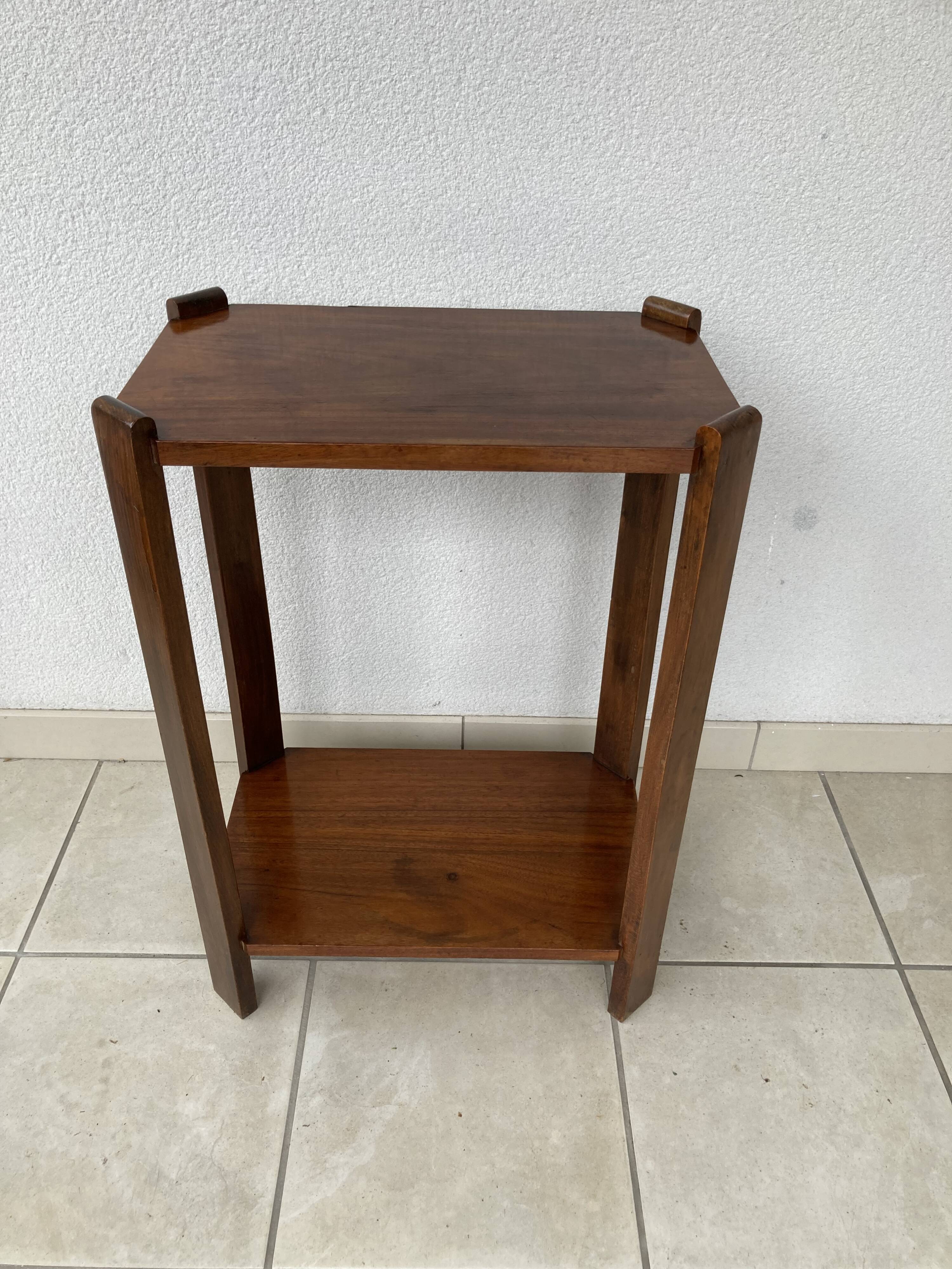 Art Deco Period Walnut Side Table