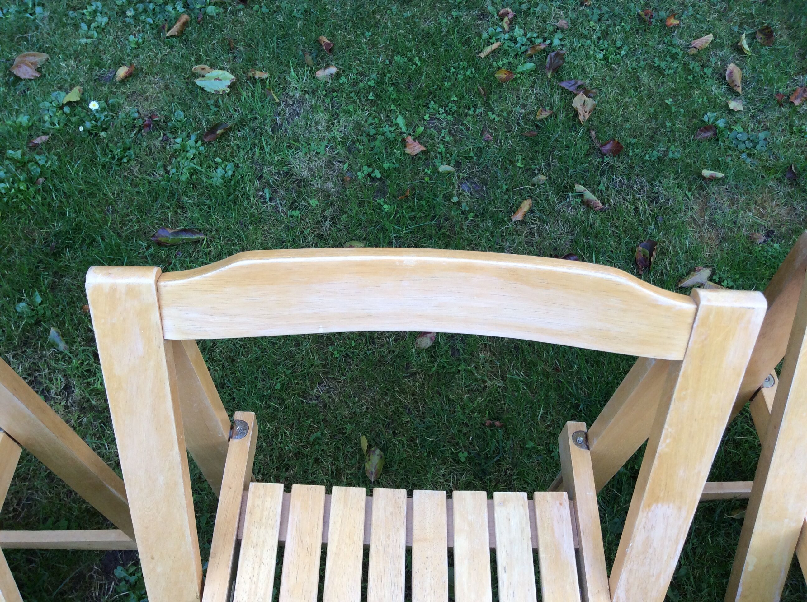 Series of 4 folding chairs
